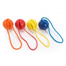 Rubber ball (M) with cord, 65 mm